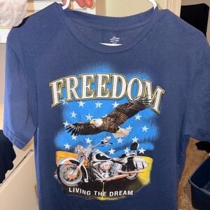 Freedom Navy Blue Kids T-Shirt